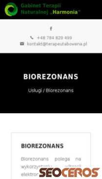 terapeutabowena.pl/uslugi/biorezonans mobil vista previa