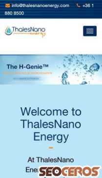 thalesnanoenergy.com mobil förhandsvisning