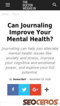 thedoctorweighsin.com/can-journaling-improve-your-mental-health {typen} forhåndsvisning