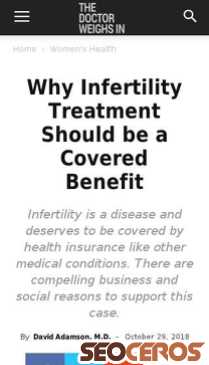 thedoctorweighsin.com/infertility-disease-deserves-treatment-coverage mobil előnézeti kép