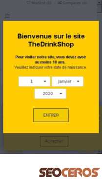 thedrinkshop.ch mobil preview
