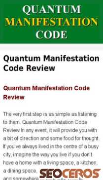 thequantummanifestationcodereview.com mobil preview