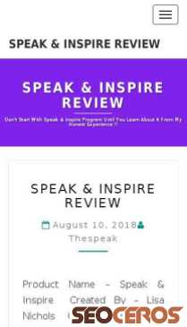 thespeakandinspirereview.com mobil preview