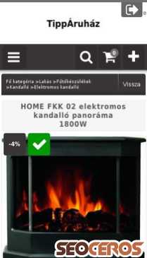 tipparuhaz.hu/HOME-FKK-02-elektromos-kandallo-panorama-1800W mobil előnézeti kép