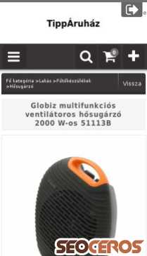 tipparuhaz.hu/spd/51113B/Globiz-multifunkcios-ventilatoros-hosugarzo-2000-W mobil náhľad obrázku