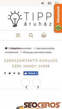 tipparuhaz.hu/termek/Szerszamtarto-gurulos-szek-Handy-10998 mobil vista previa