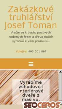 toman-truhlarstvi.cz mobil preview