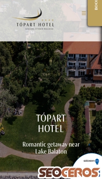topart-hotel.hu mobil előnézeti kép