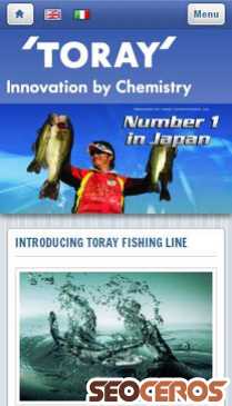 torayfishingline.com mobil vista previa