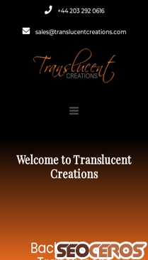 translucentcreations.com mobil előnézeti kép