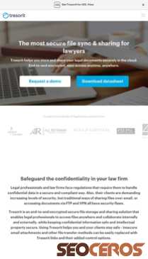 tresorit.com/business/secure-cloud-storage-for-lawyers mobil obraz podglądowy