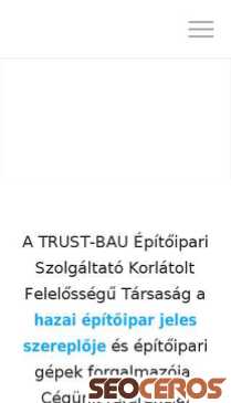 trustbau.hu mobil vista previa
