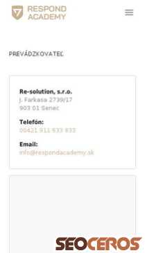 tst.respondacademy.sk/kontaktovat-respond-academy mobil náhľad obrázku
