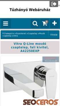 tuzhanyowebaruhaz.hu/Vitra-Q-Line-falsik-alatti-mosdo-csaptelep-A42250E mobil preview