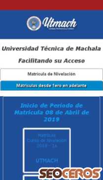 utmachala.edu.ec mobil Vista previa