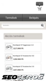 velocipede.hu mobil obraz podglądowy