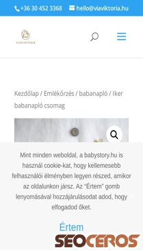 viaviktoria.hu/termek/iker-babanaplo mobil náhľad obrázku