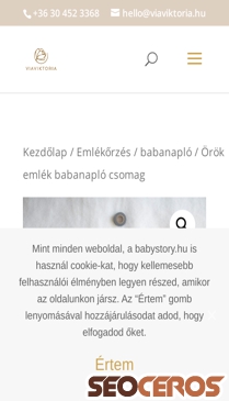 viaviktoria.hu/termek/orok-emlek-babanaplo-csomag mobil vista previa