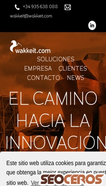 wakkeit.com mobil vista previa