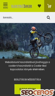 webaruhaz.elektrobiker.hu mobil preview