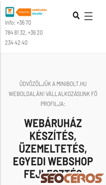 webaruhazkeszites-web.hu mobil náhled obrázku