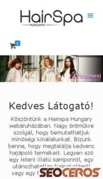 webshop.hairspa.hu mobil preview