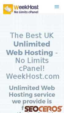 weekhost.com/unlimited-web-hosting mobil Vorschau