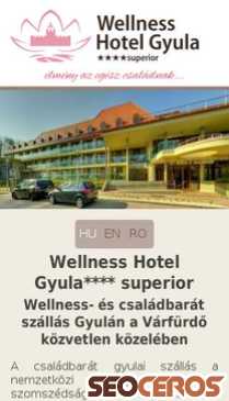 wellnesshotelgyula.hu mobil előnézeti kép