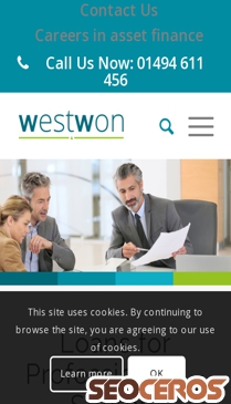 westwon.co.uk/practice-finance mobil anteprima