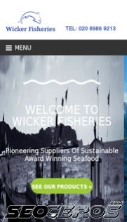 wickerfisheries.co.uk mobil preview
