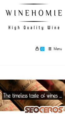 winehomie.com mobil preview