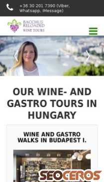 winetours-budapest.com mobil förhandsvisning