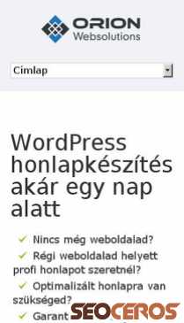wordpress-honlap.com mobil Vorschau