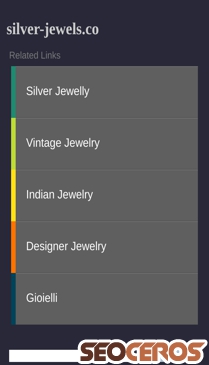 silver-jewels.co mobil förhandsvisning