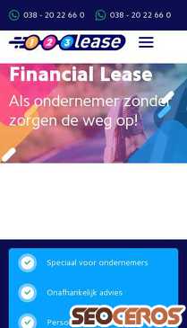 123lease.nl mobil preview