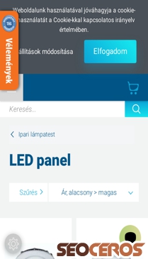 16amper.hu/vilagitastechnika/ipari-lampatest/led-panel mobil obraz podglądowy