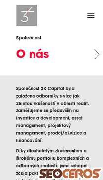 3kcapital.cz/cz/o-nas mobil Vista previa