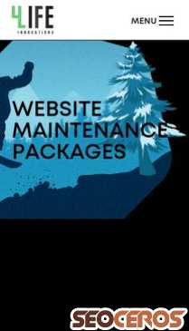 4lifeinnovations.com/website-maintenance-packages mobil preview