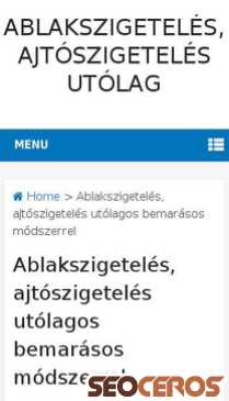 ablakszigeteles.hu mobil preview