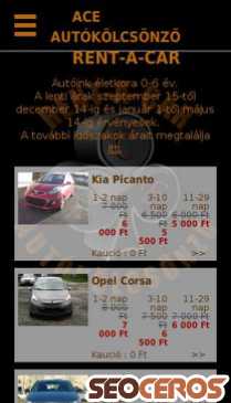acerent.hu mobil preview