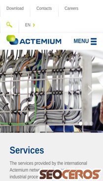actemium.sk mobil előnézeti kép