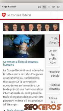 admin.ch/gov/fr/accueil.html mobil anteprima