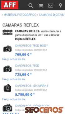 affloja.com/CAMARAS-DIGITAIS/REFLEX mobil előnézeti kép