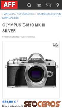 affloja.com/OLYMPUS-E-M10-MK-III-SILVER mobil Vista previa