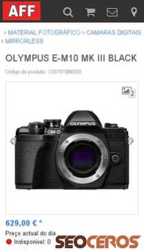 affloja.com/OLYMPUS-E-M10-MK-III-black mobil előnézeti kép