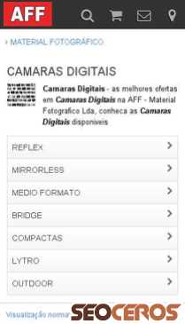 affloja.com/camaras-digitais mobil obraz podglądowy