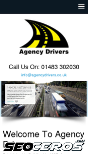 agencydrivers.co.uk mobil preview