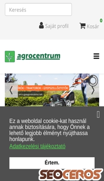 agrocentrum.hu mobil előnézeti kép