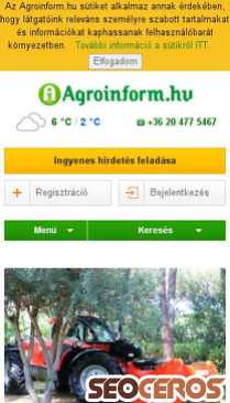 agroinform.com mobil previzualizare