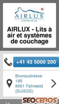 airlux.ch mobil preview